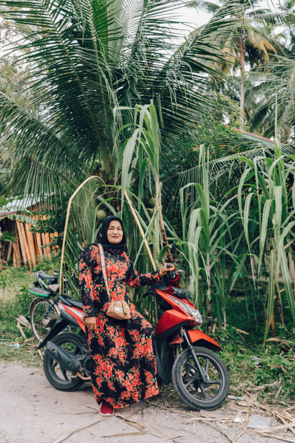 lady on motorbike